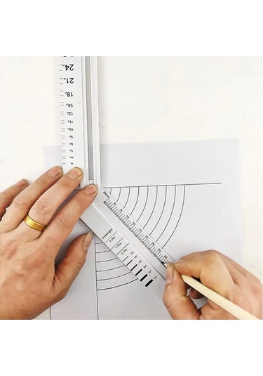 1 Adet Basit Tarzı 30cm Şeffaf Dikdörtgen Cetvel İletki Öğrenci