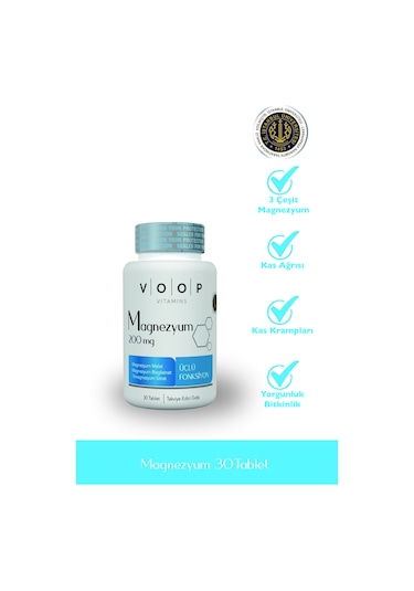 Voop Magnezyum 200mg 30 Tablet