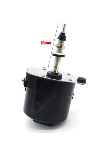 Jeep Willys Üniversal Silecek Silgi Motoru 12 Volt Uzun Mil