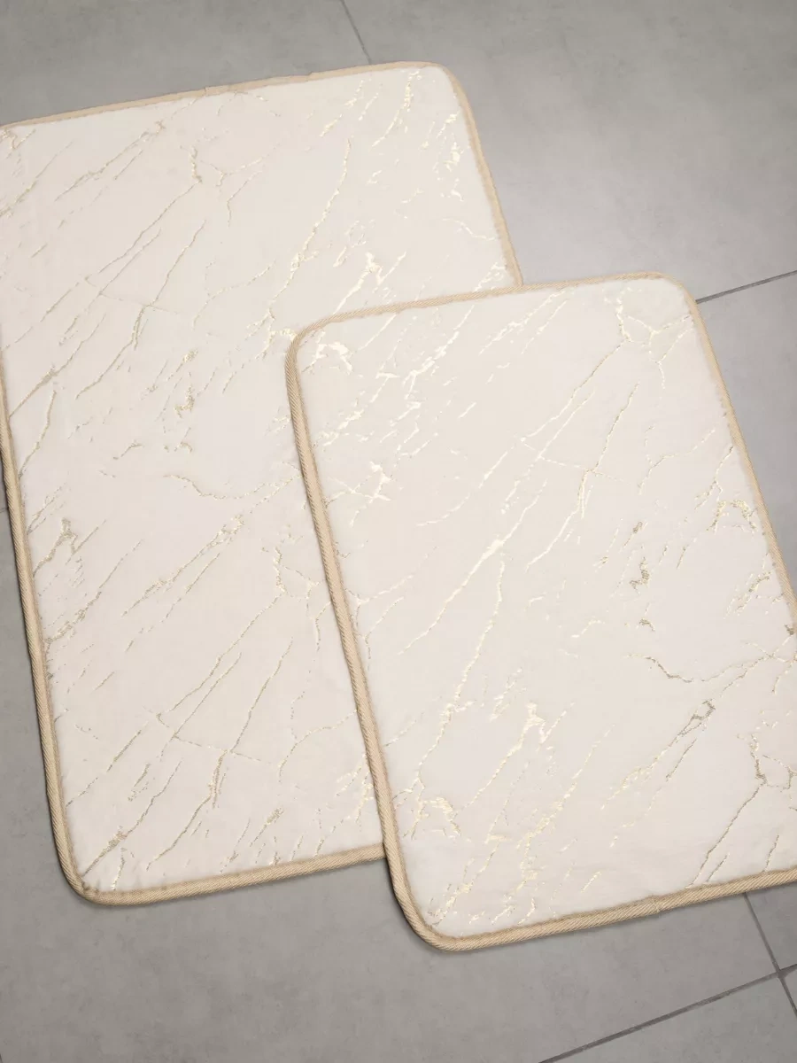 Bauheım Banyo Ve Tuvalet Kaydırmaz Paspas Seti 2 Adet 228653713 Bej