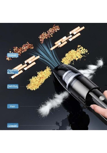 120w Araba Elektrikli Süpürge Araba Küçük Mini Dahili Elektrikli Süpürge, Şartname: Kablosuz, Stil: Türbin Motoru