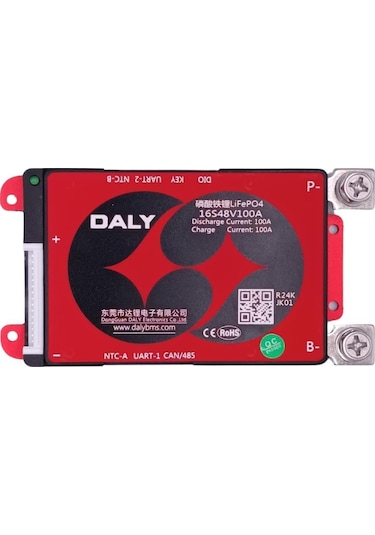 Daly Smart 16s 48v 100a Can/rs485 Lifepo4 Bms
