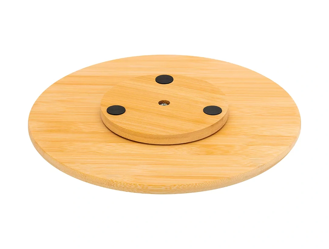 Elan Gallery Dönen Bambu Stand, 30x30x1,2 Cm 208742513 Açık Kahverengi