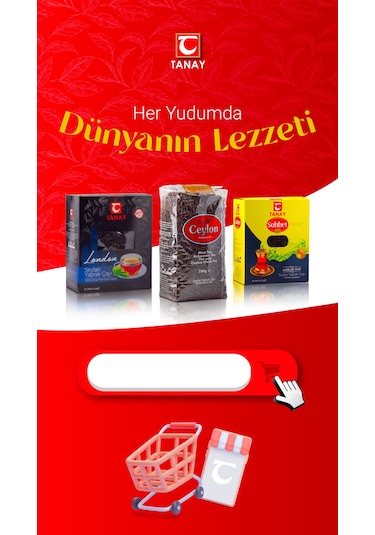 Tanay Sohbet Bergamotlu İthal Seylan Yaprak Çayı 3 x 400 G