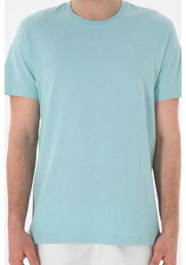 U.S. Polo Assn. Erkek Regular Fit Bisiklet Yaka Aqua Basic Tişört 50305928-VR007 U.S. Polo Assn. Erkek Regular Fit Bisiklet Yaka Aqua Basic Tişört 50305928-VR007