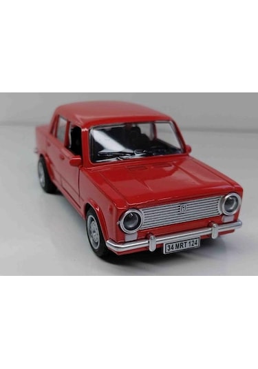Oyuncak Metal Model Araba 1/36 Çek Bırak Kırmızı Hacı Murat 124