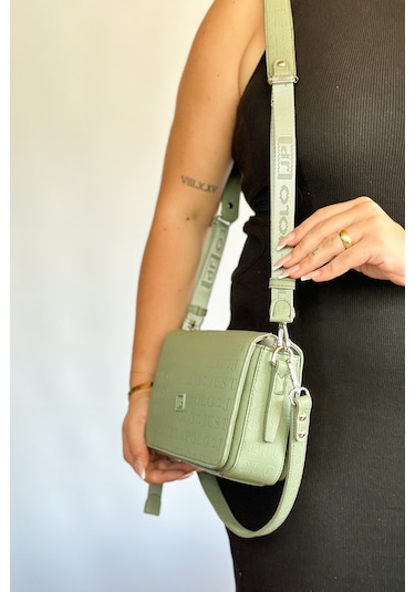 Jps-orta Boy Spor Model Çok Bölmeli 2 Asklı Kadın Çapraz Omuz Çantası 4036 Yeşil Kombin Yeşil