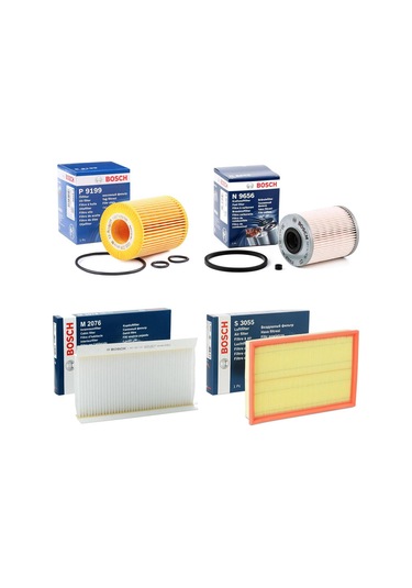 Opel Corsa C 1.7 Dtı 4'lü Filtre Bakım Seti 2002 - 2004 Bosch