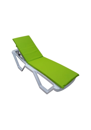 Mirzade Standart Fermuarlı Şezlong Minderi Su Geçirmez Kumaş-fıstık Yeşil