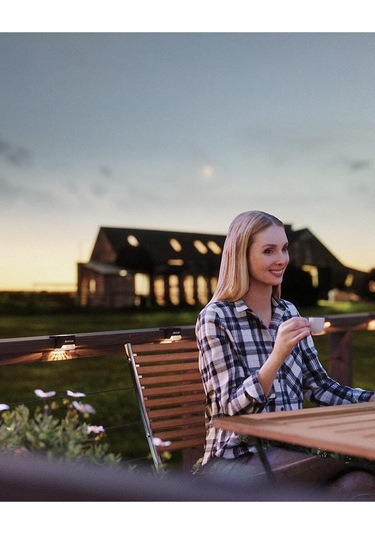 4 Adet L Solar Led Güneş Enerjili Su Geçirmez Köşebent Led Işık Merdiven Veranda Bahçe Aydınlatma Siyah