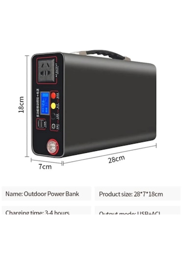 100 W Enerjitem Güneşten Şarj+300w Sessizjeneratör,100.000mah