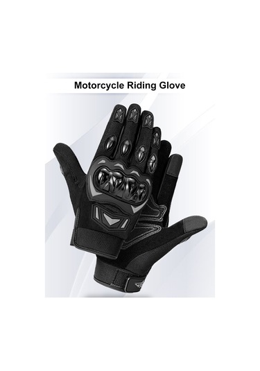 Mufunye Aumotop Lh-03 Siyah Gri Xl Motor Güvenlik Eldiveni, Dürtmeye Dayanıklı, Dokunmatik Ekran Uyumlu, Tüm Mevsimler İçin