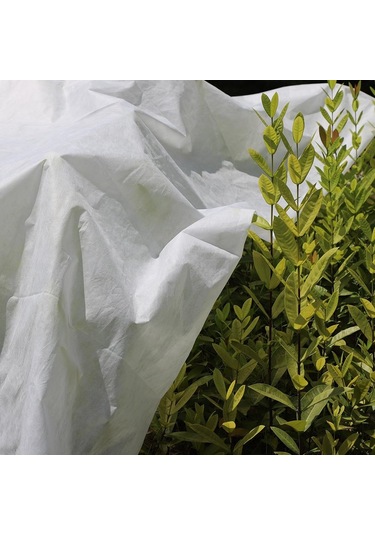 Sones Dokumasız Bitki Örtüsü Kış Yalıtımı Nemlendirici Soğuk Koruması Bitki Örtüsü Bezi, Boyut: 3x15m Beyaz