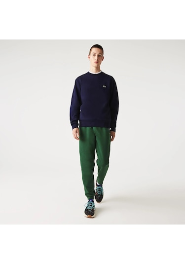 Lacoste Erkek Sweatshırt Sh9608-00-166 Sh9608-00-166 Lacivert Lacivert