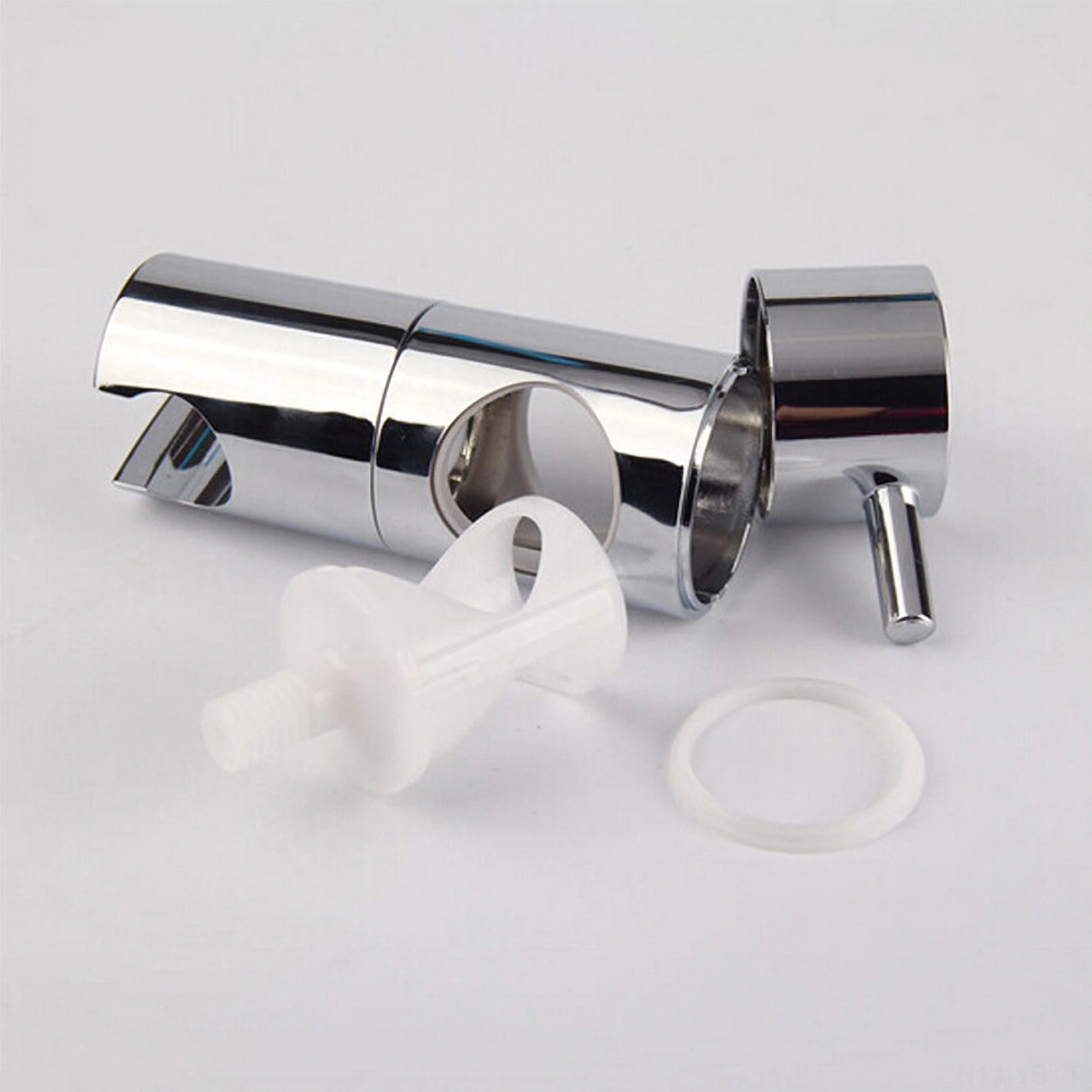 Yunboo Duş Başlığı Tutucusu, 360 Derece Döner, Yükseklik Ayarlanabilir, 19-25mm Boru Çapı, Abs Plastik, Chrome Finish, Banyo Kullanıma Uygun Diğer