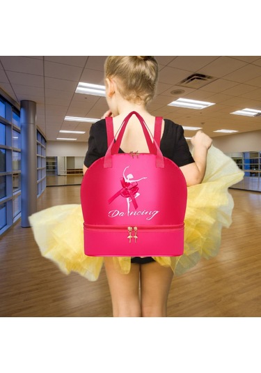 Suntek Bale Dans Sırt Çantası Sporları Seyahatleri İçin Gül Kırmızısı