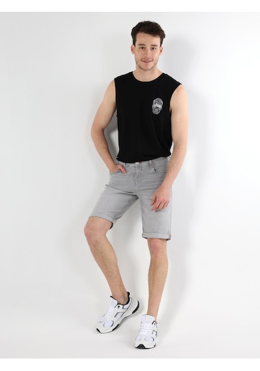 Colin'S Regular Fit Gri Erkek Jean Şort Cl1063590_Q1.V1_Dn42598 Colin'S Regular Fit Gri Erkek Jean Şort Cl1063590_Q1.V1_Dn42598