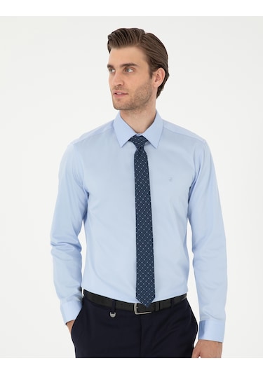 Pierre Cardin Erkek Koyu Mavi Gömlek Basic 50292520-vr032 Koyu Mavi