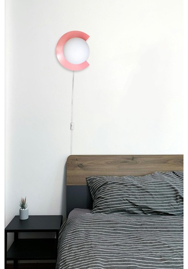 Kesik Aplik Fişli Pembe