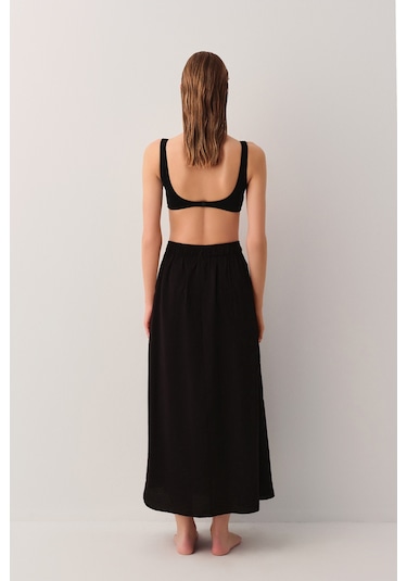 Suwen Harper Plaj Eteği Sba25650012 Siyah