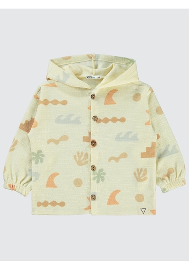 Civil Boys Erkek Çocuk Kapüşonlu Gömlek 2-5 Yaş Bej Bej