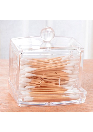 Dofolink Plastik Organize Kutusu - Tıraş Sapları Ve Kıyafet Aksesuarları İçin Şeffaf Saklama Kapsülü 85g, 90x80x80mm Şeffaf