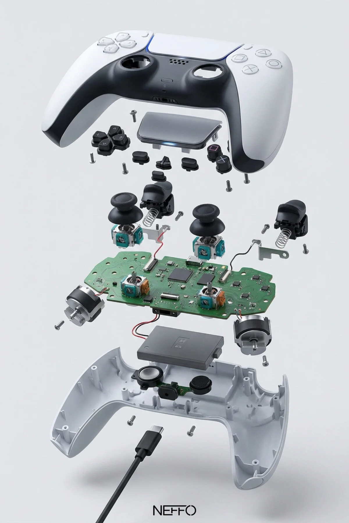 Ps5 Dualsense Oyun Kolu Joystick Playstation 5 Tam Uyumlu Muadil 1 Adet