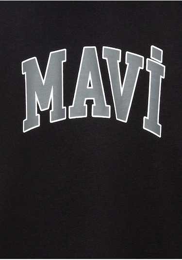 Mavi - Mavi Logo Baskılı Siyah Tişört 6610418-900 Siyah