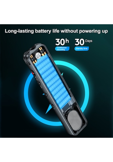 Yaozixa G6 Bluetooth Konuşma Kaydedici - 3 Mikrofon Çevreleyici Kayıt, Tek Tuşlu Hızlı Kayıt, 4 Senaryo Seçeneği, 8gb Hafıza