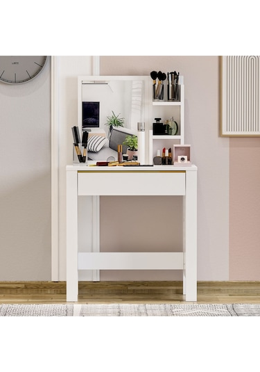 Gupse Makyaj Masası Beyaz