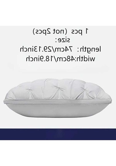 Trendooze Yumuşak Kaliteli Gri Yastık 48x74cm 900g Beyaz, 5 Yıldızlı Otel Sunumuşu Beyaz