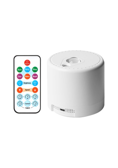 Youtek Usb Kontrollü Aurora Işık Projektörü - 7 Renkli Yıldız Gökyüzü, Zamanlayıcı Fonksiyonu, Ev Ve Bar Için Stüdyo Atmosfer Aydınlatması Beyaz