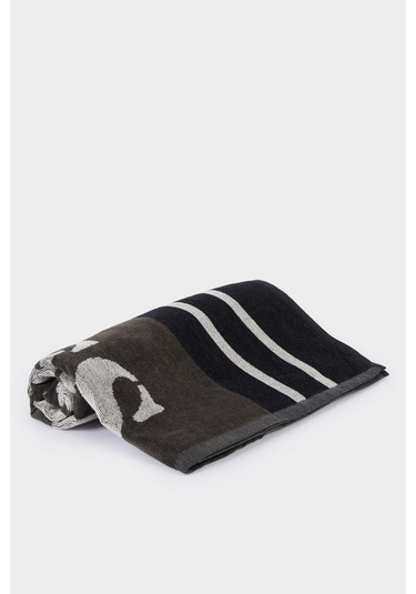 Defacto Erkek Pamuklu Plaj Havlusu E3167ax25smbk23 Siyah