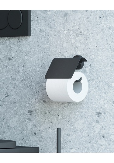 Tecno Black Tuvalet Kağıtlık - Mat Siyah Mat Siyah