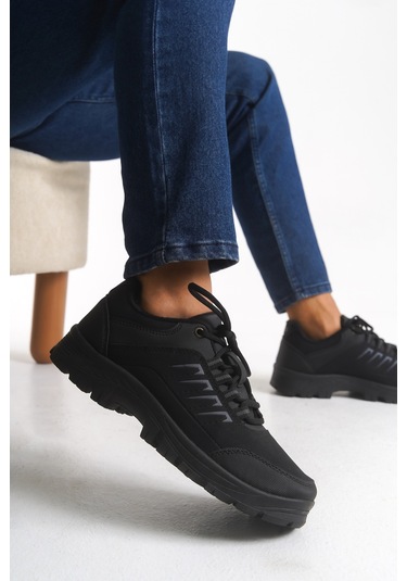 Ghattix Erkek Günlük Kışlık Ayakkabı Siyah Siyah