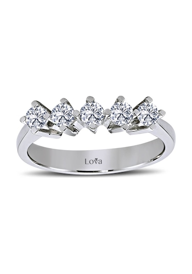 Lova G Renk 0,55 Karat Pırlanta Beştaş Yüzük - 1010071