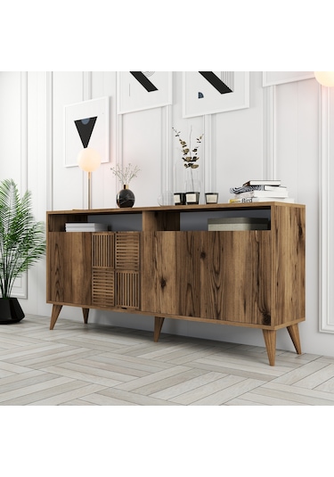 Milan 160cm Konsol - Ceviz / Ceviz