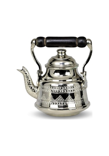 Üzüm Motifli Küçük Petekli Işlemeli Ihlamur Demliği 1 Mm Kalınlık Bakır