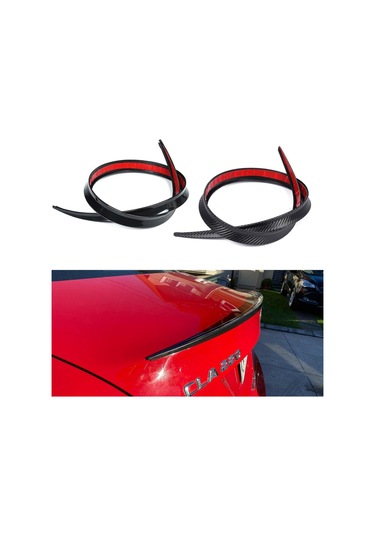 Suofeng 1.28m Evrensel Karbon Fiber Arka Kanat Spoiler - Tesla, Toyota, Honda İçin Yüksek Dayanıklılık