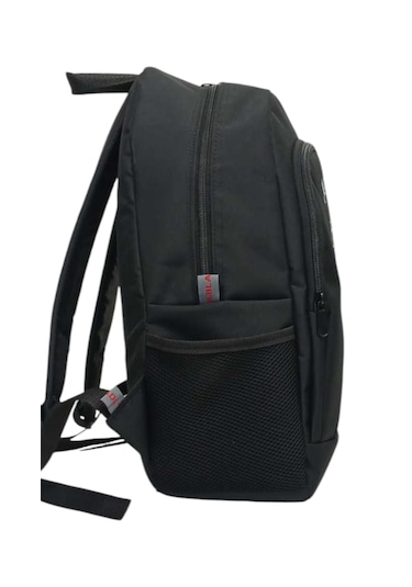 M.blade Geniş Hacimli Su Geçrmez Kumaş Okul Sırt Çantası Siyah