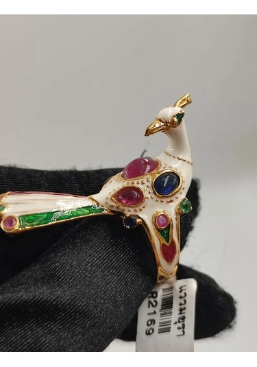 925 Gümüş Mine İşlem Yüzük 249 Altın