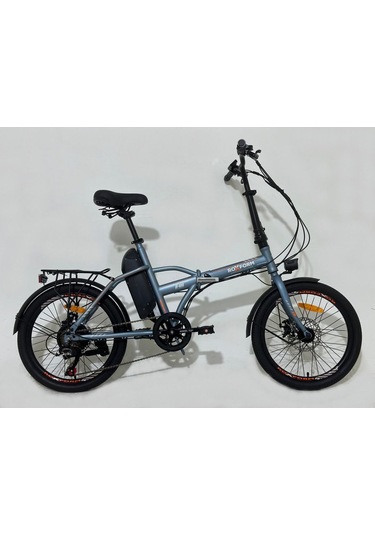 Roxform R-100 Elektrikli Katlanabilir Bisiklet 20 İnç Şehir Bisikleti Titanyum Mavi