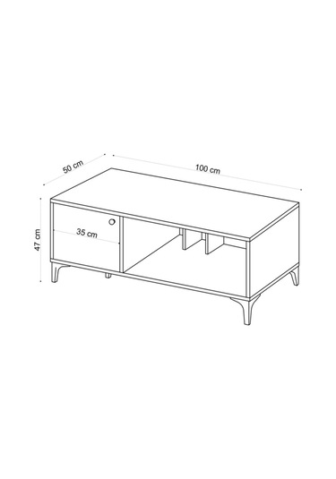 Decormet Rigo Sehpa Safir Meşe -dec-20037 Safir Meşe