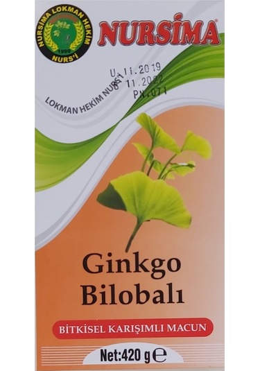 Nursima Ginkgo Bilobalı Bitkisel Karışımlı Macun 420 G