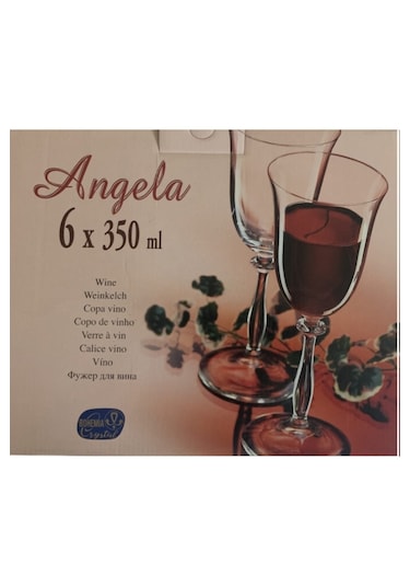 Bohemia 6 Parça Cristal Angela Kadeh Seti 350 Ml