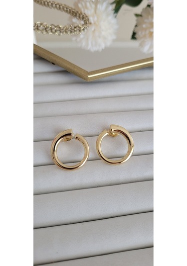 Özel Seri 14 K Ringo Küpe Gold