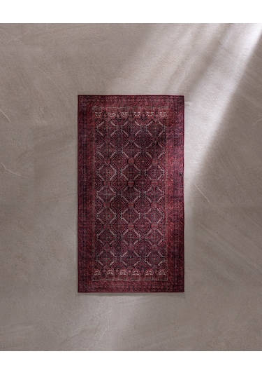 Louna Halı - Bordo - 140x190 Cm 8684427335062 Çok Renkli