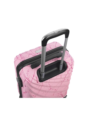 Wexta Wx-300 Baskılı Şeker Pembe Kabin Boy Valiz Pembe