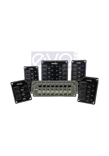 Sealux 8'Li Dikey Izoleli Switch Panel Sigortalı