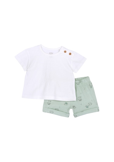 Chicco Takım / T-shirt+pantalon 09073896000000 000051 Lıght Green Açık Yeşil